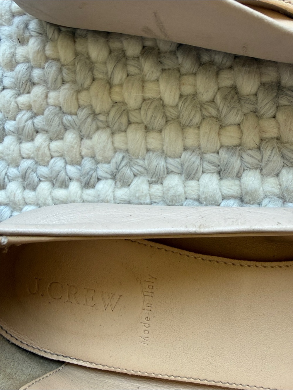 J. Crew Leather Ballet Flats in Neutral cream - Picture 4 of 5